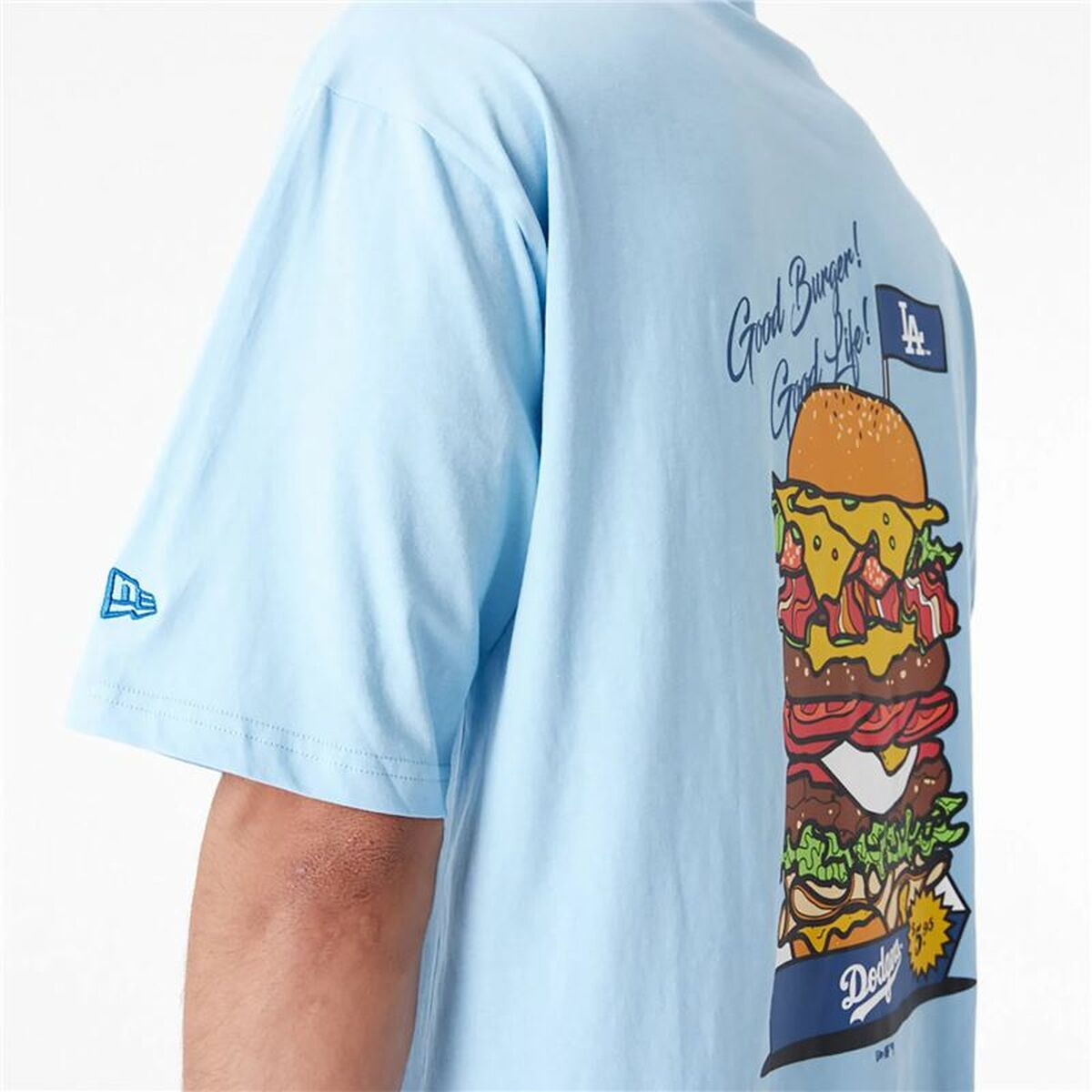 Ανδρική Μπλούζα με Κοντό Μανίκι New Era LA Dodgers MLB Burger Μπλε