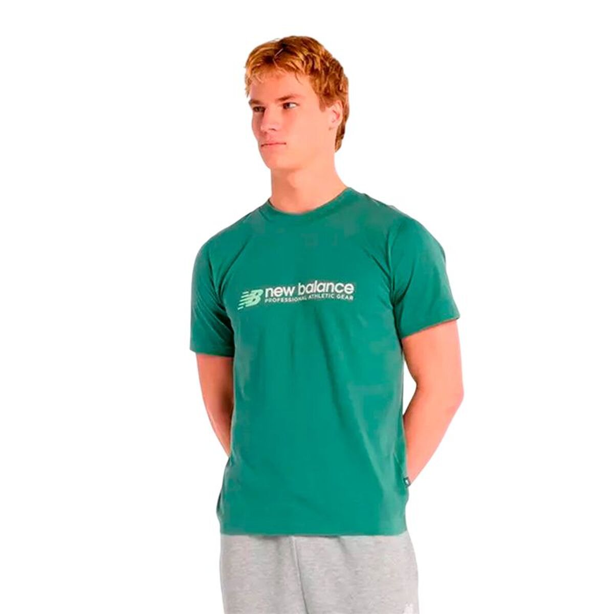 Ανδρική Μπλούζα με Κοντό Μανίκι New Balance Professional Πράσινο
