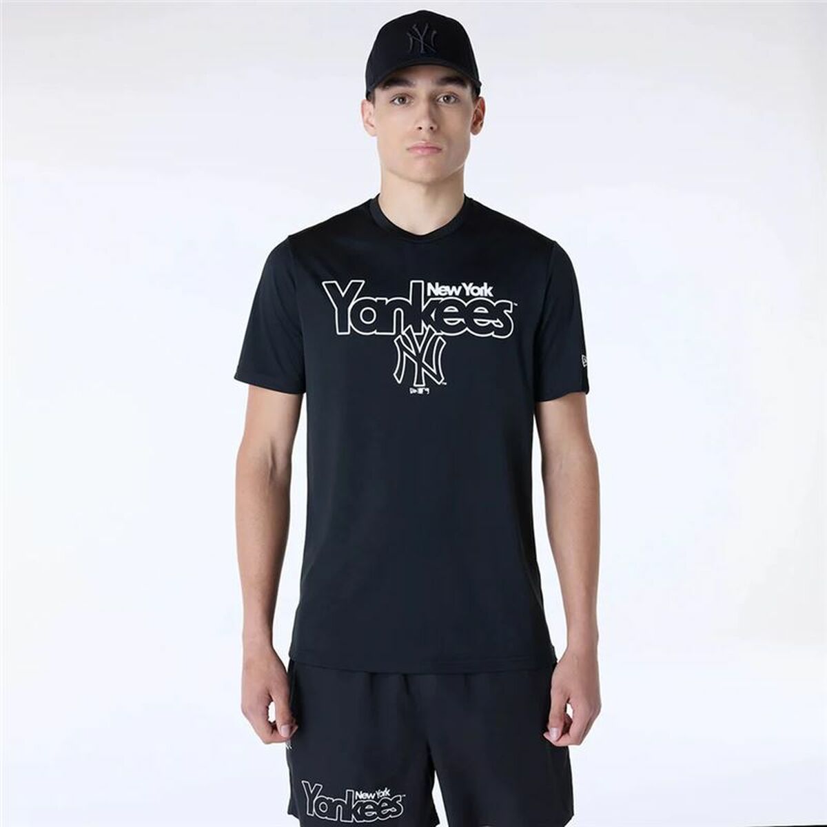 Μπλουζάκι μπάσκετ New Era New York Yankees MLB Μαύρο