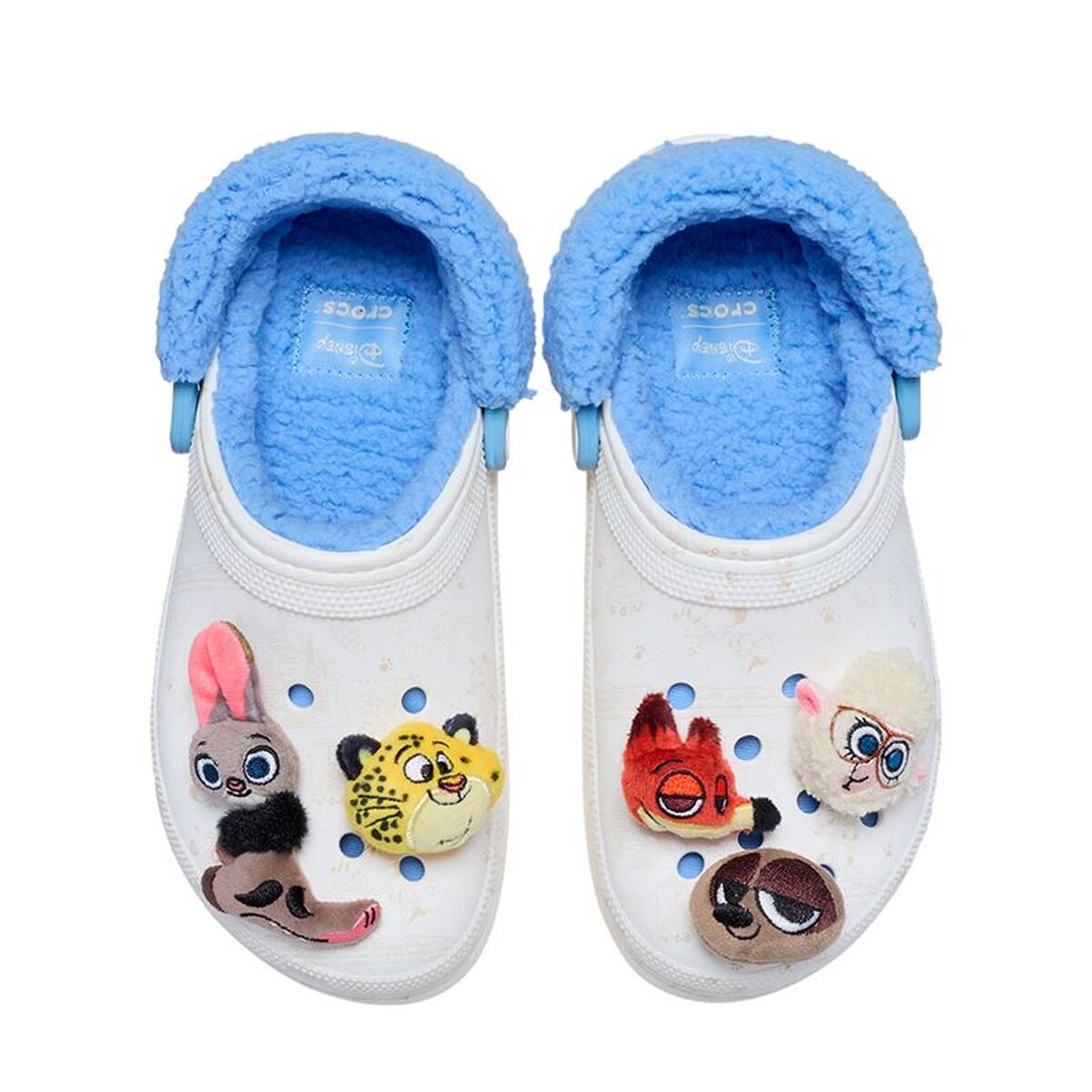 Τσόκαρα Crocs Zootopia Lined Platform Clog W Λευκό