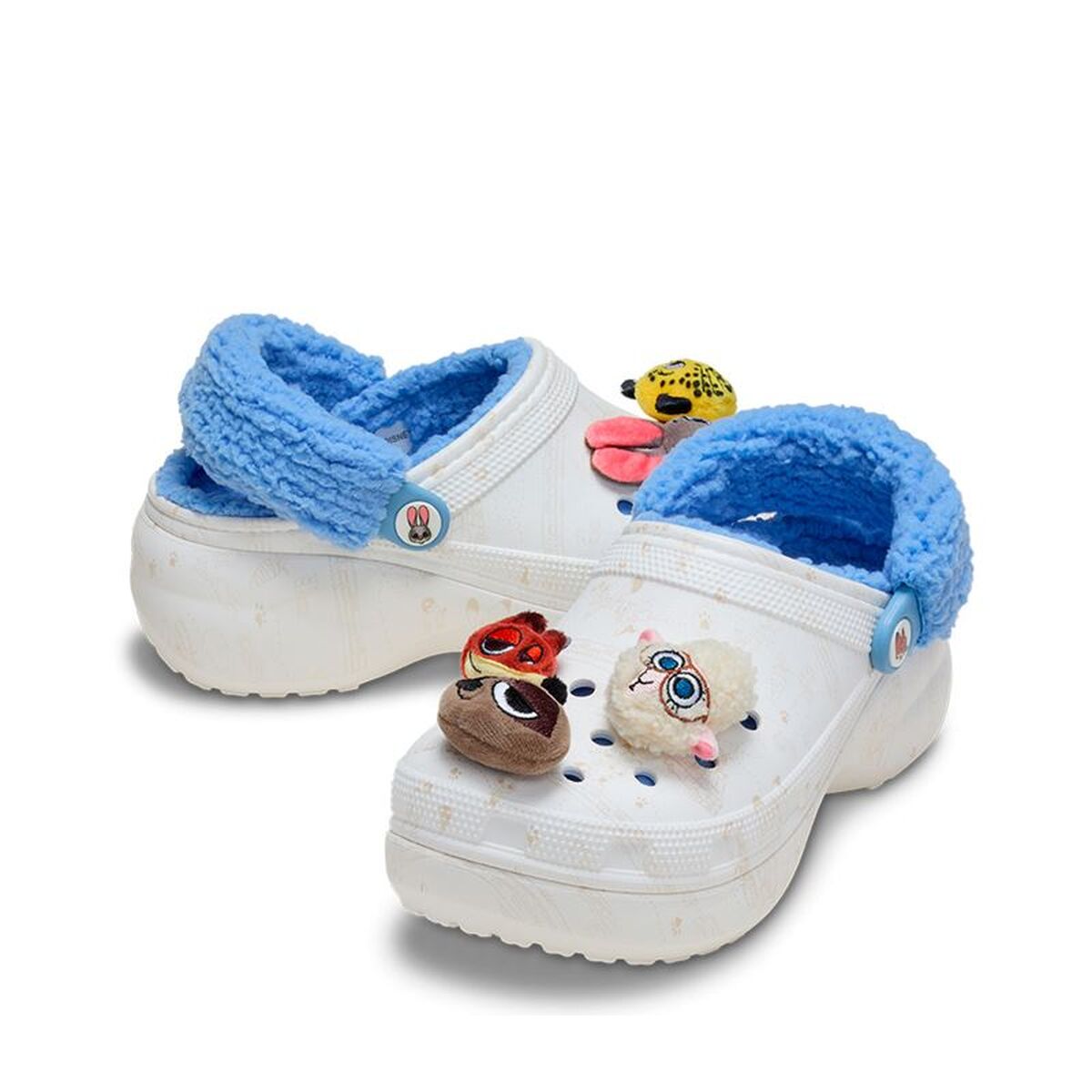Τσόκαρα Crocs Zootopia Lined Platform Clog W Λευκό