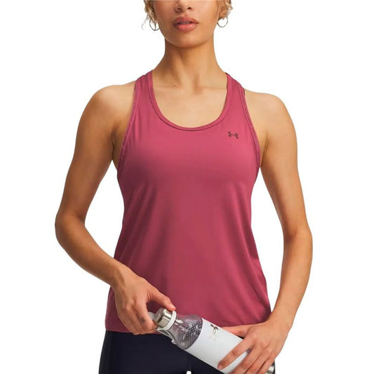 Αμάνικο Γυναικείο Μπλουζάκι Under Armour Tech Knockout Πορφυρό Κόκκινο Fitness