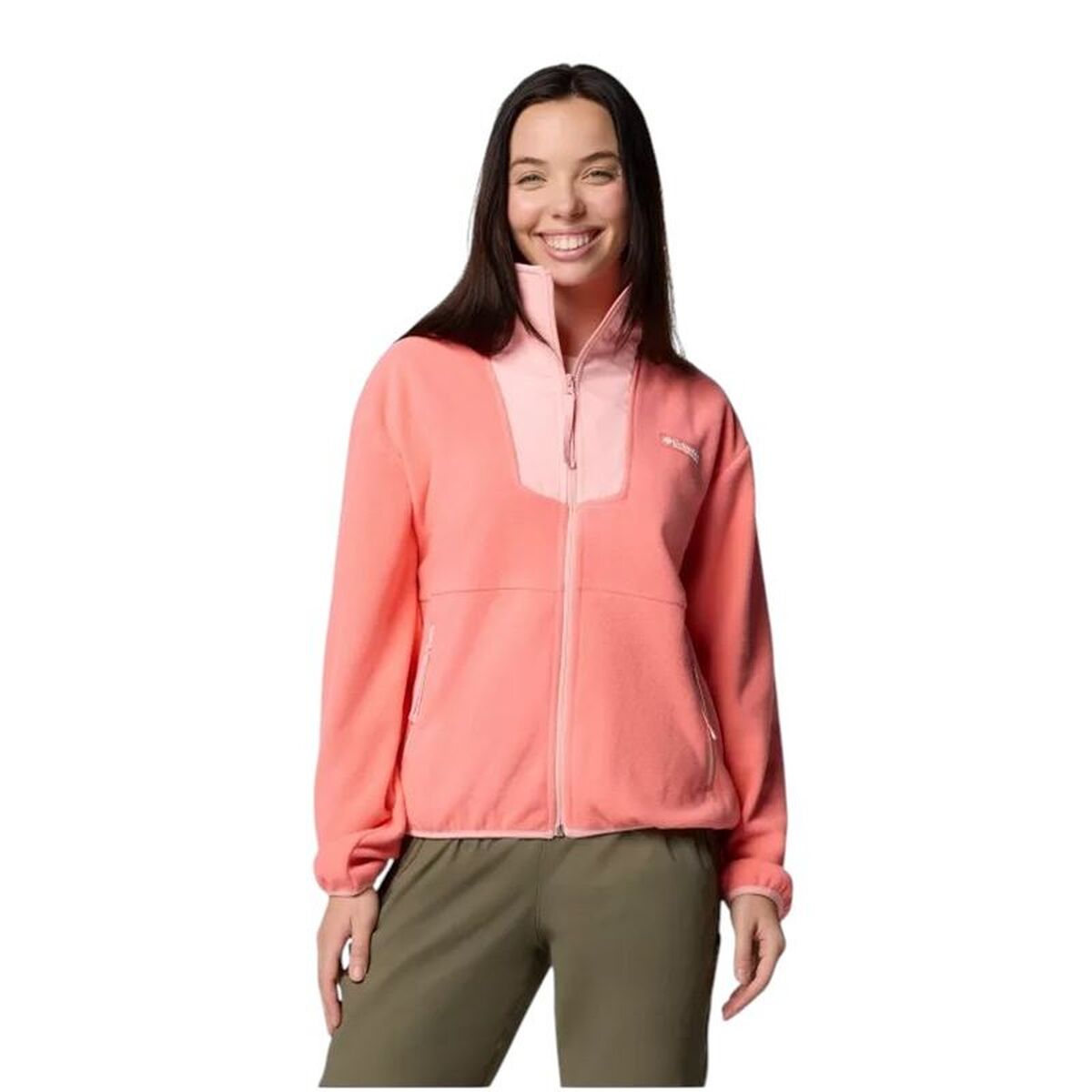 Φόδρα από Πολικό Μαλλί Columbia Sequoia Grove™ Full Zip Salmon Γυναίκα
