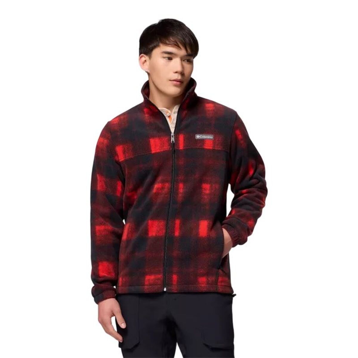 Φόδρα από Πολικό Μαλλί Columbia Sns Mountain™ Printed Κόκκινο Άντρες