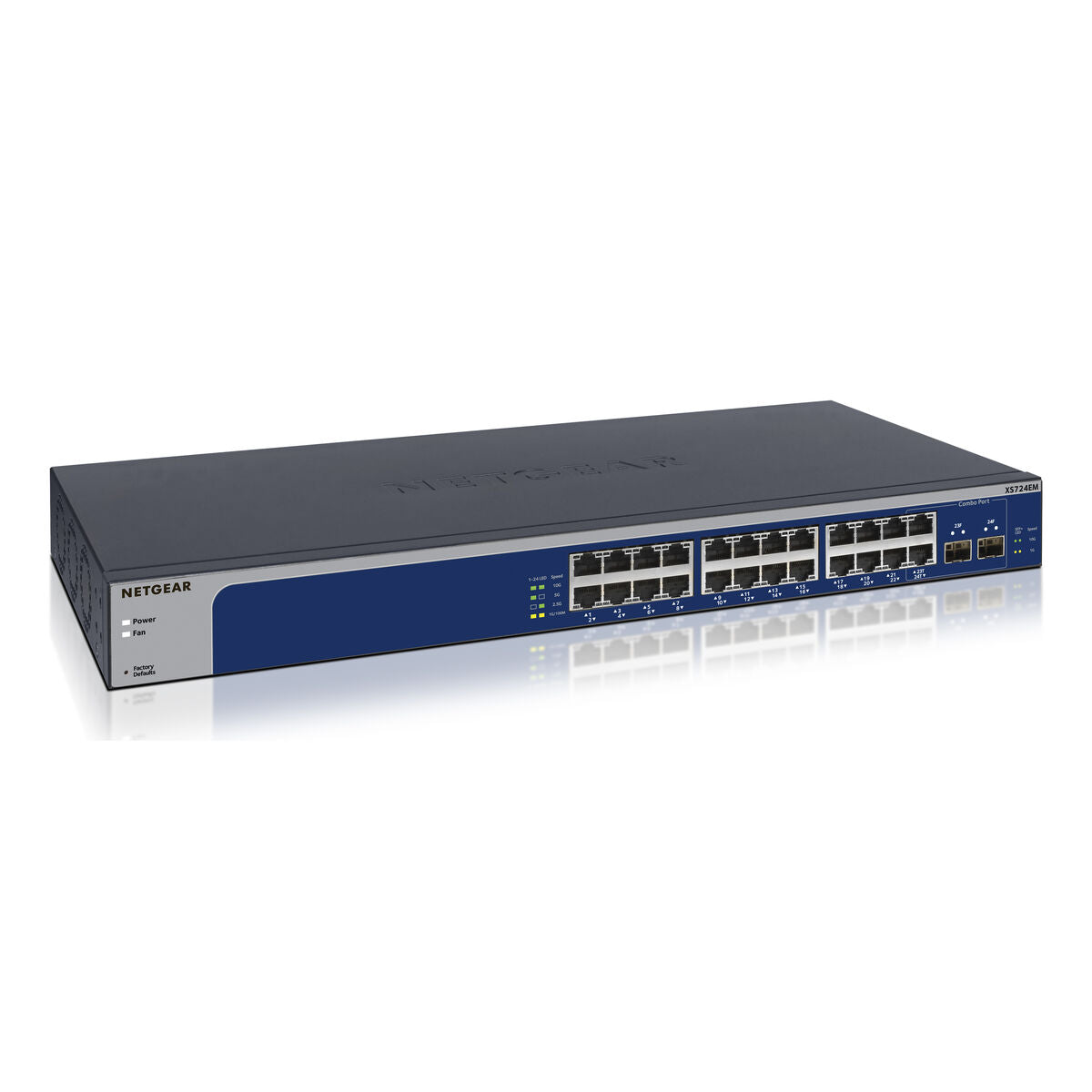Διακόπτης Netgear XS724EM-200EUS Μπλε Γκρι