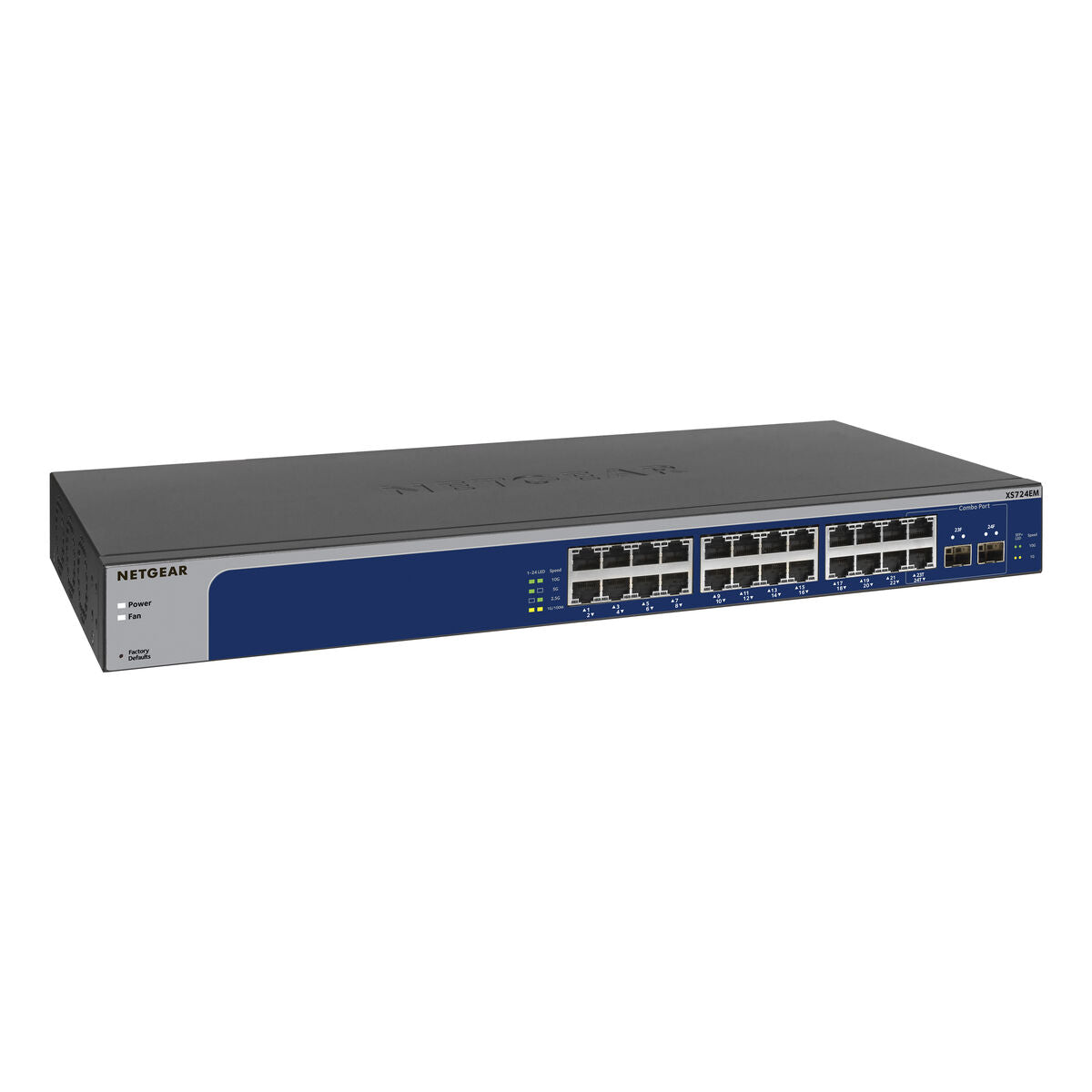 Διακόπτης Netgear XS724EM-200EUS Μπλε Γκρι