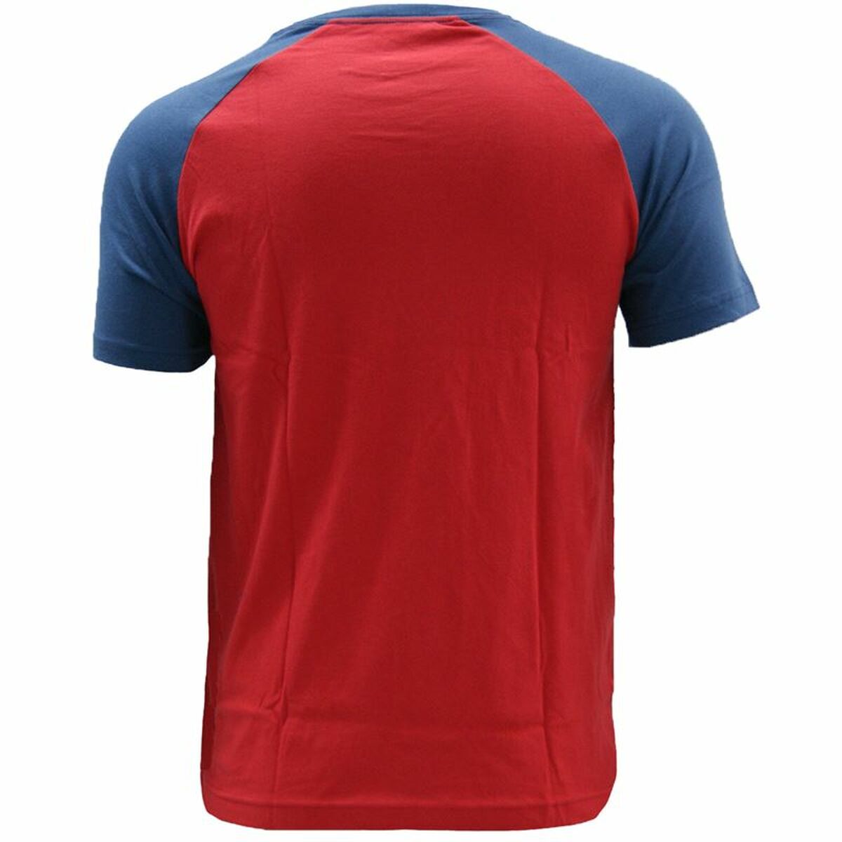 Ανδρική Μπλούζα με Κοντό Μανίκι Converse Color Block Raglan Κόκκινο