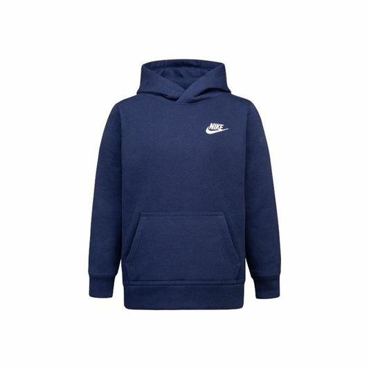 Παιδικό Φούτερ με Κουκούλα Nike Club Fleece Μπλε Ναυτικό Μπλε
