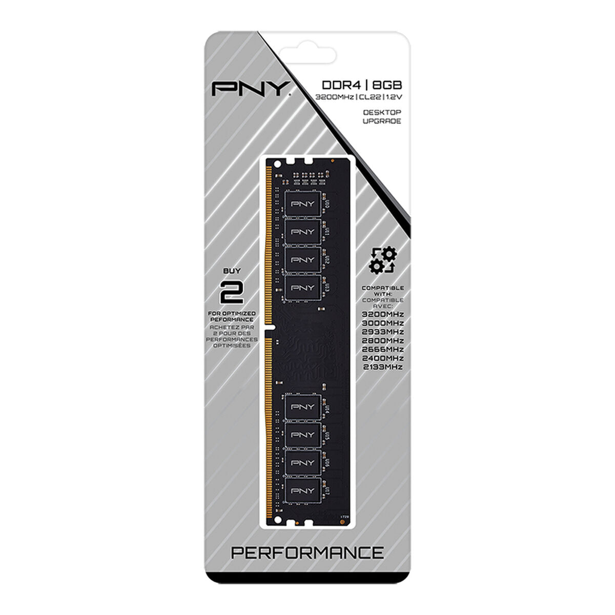 Μνήμη RAM PNY MD8GSD43200-TB 8 GB DDR4 3200 MHz CL22