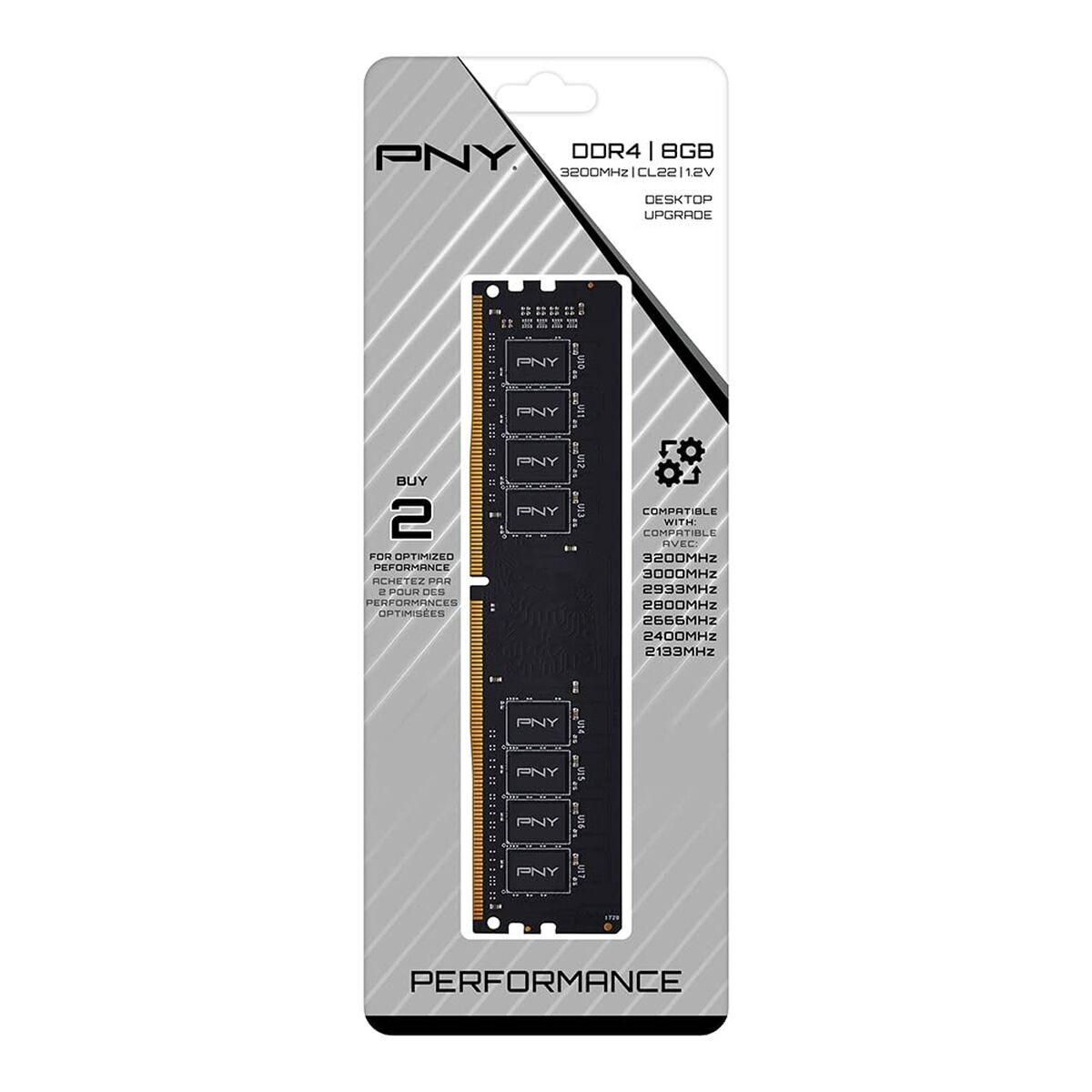 Μνήμη RAM PNY MD8GSD43200-TB 8 GB DDR4 3200 MHz CL22