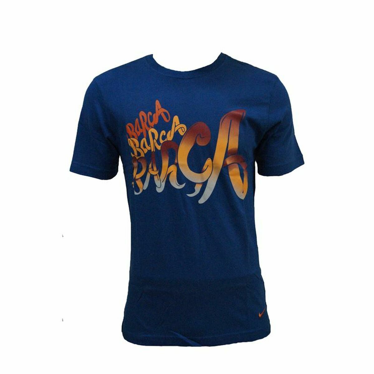 Ανδρική Μπλούζα με Κοντό Μανίκι FC Barcelona Core Tee Μπλε