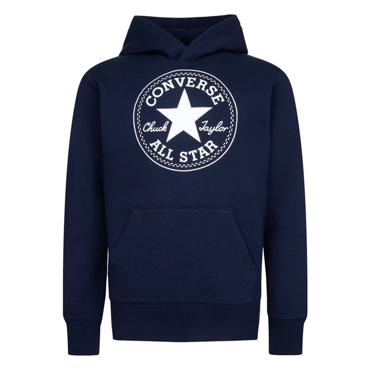 Παιδικό Φούτερ με Κουκούλα Converse Chuck Taylor Patch Core Ναυτικό Μπλε
