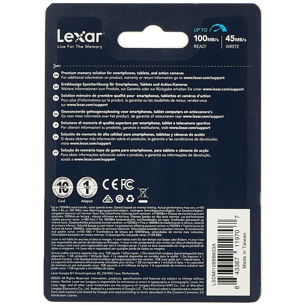 Στικάκι USB Lexar 633x Μπλε Μαύρο 128 GB