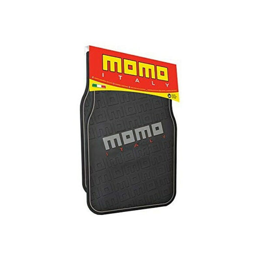 Σετ Χαλιών Αυτοκινήτου MOMO CM009BG Μαύρο/Κόκκινο PVC