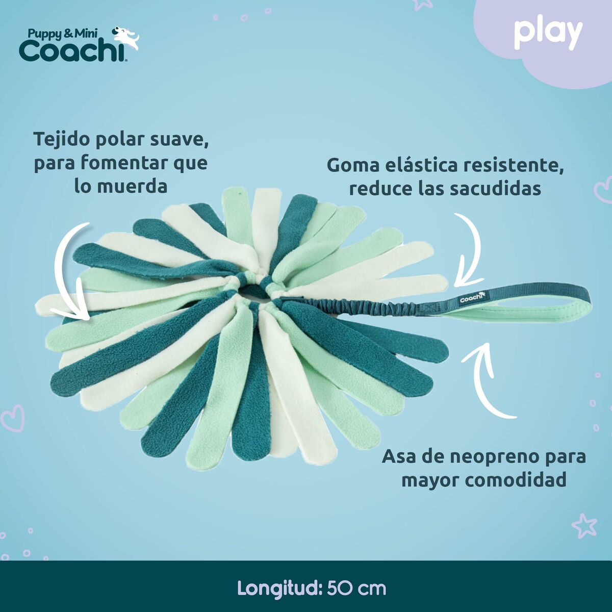 Παιχνίδια για Σκύλους Coachi PUPPY & MINI TUGGI SPIDER Πράσινο