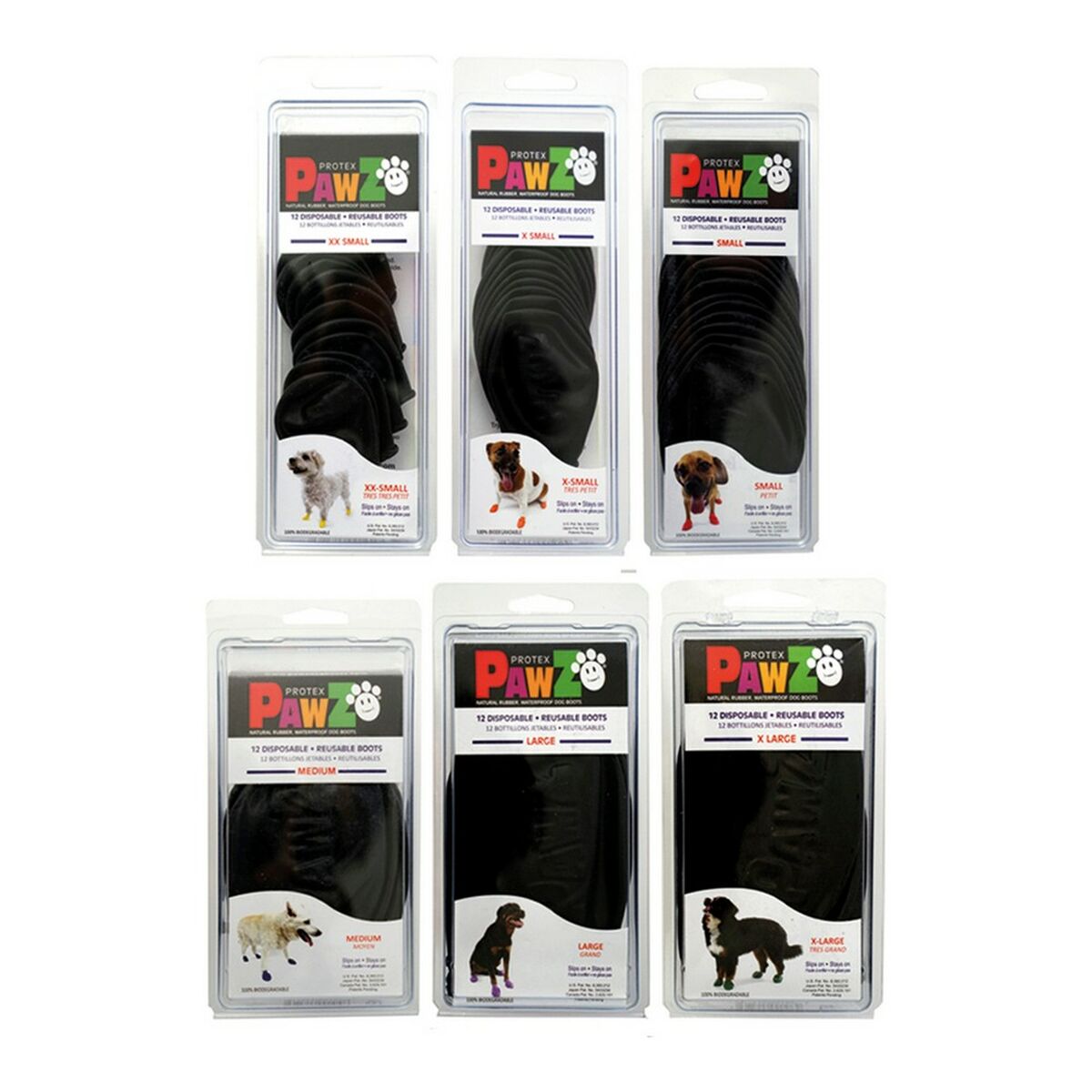 Υψηλές μπότες Pawz Tiny Σκύλος 12 Μονάδες