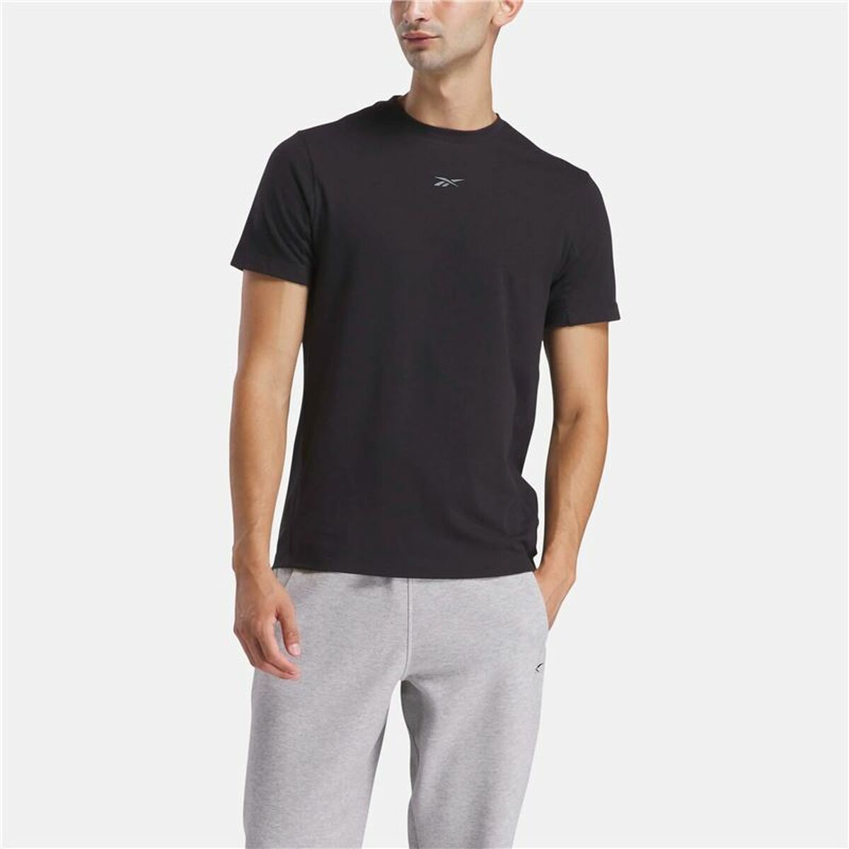 Ανδρική Μπλούζα με Κοντό Μανίκι Reebok Reebok Athlete Tee Μαύρο