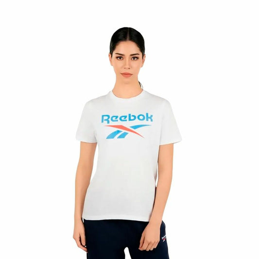 Γυναικεία Μπλούζα με Κοντό Μανίκι Reebok Reebok Identity Λευκό