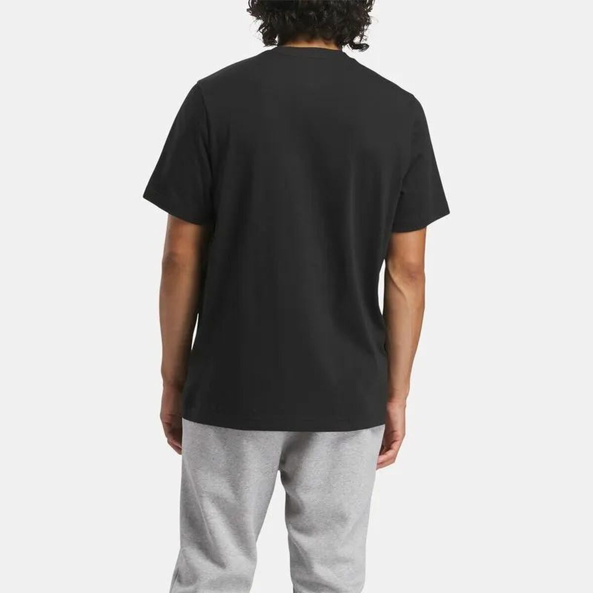 Ανδρική Μπλούζα με Κοντό Μανίκι Reebok Identity Big Μαύρο