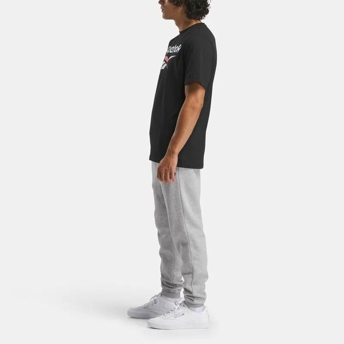 Ανδρική Μπλούζα με Κοντό Μανίκι Reebok Identity Big Μαύρο
