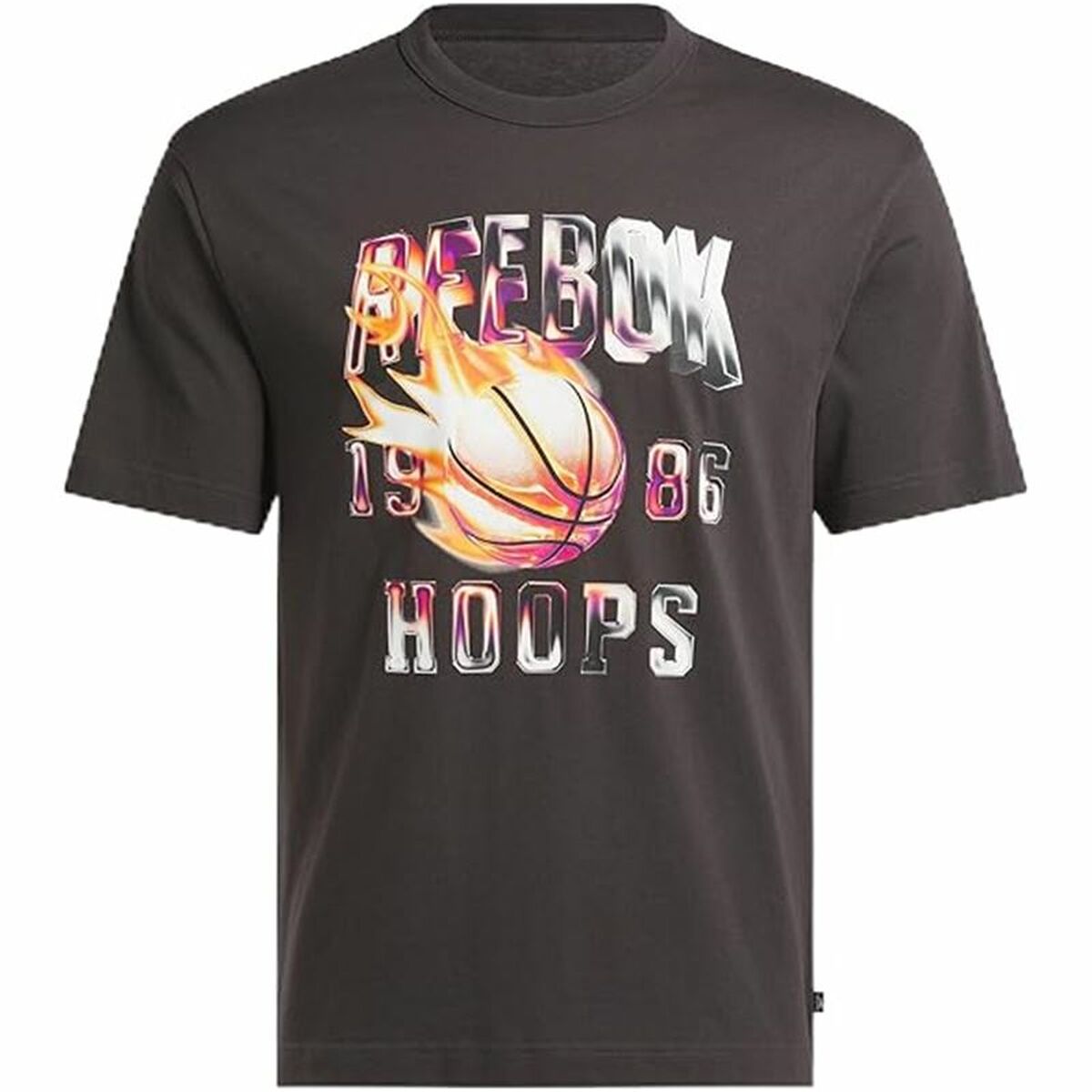 Ανδρική Μπλούζα με Κοντό Μανίκι Reebok Gs Basketball On Fir Μαύρο