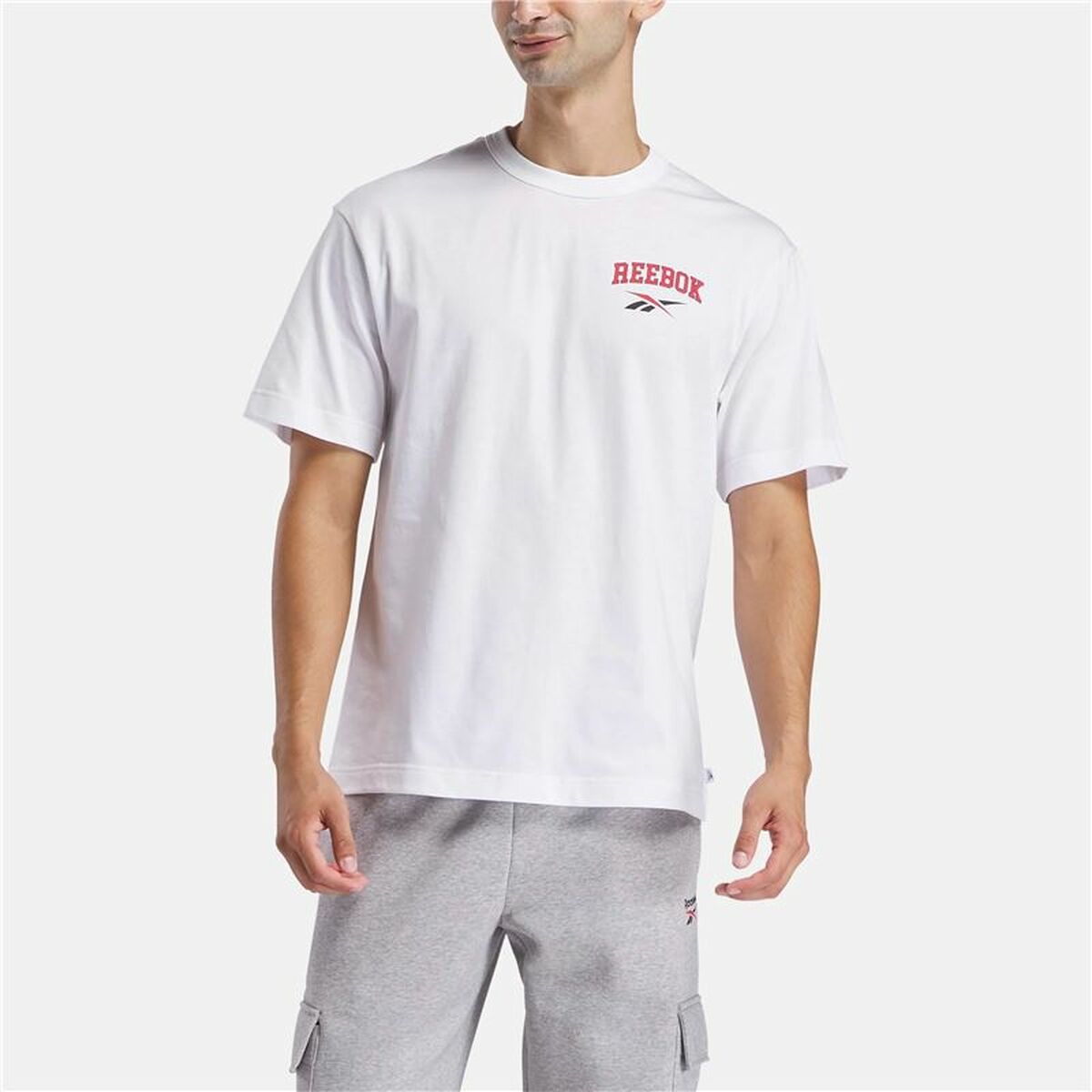 Ανδρική Μπλούζα με Κοντό Μανίκι Reebok Gs Hs Guaranteed Tee Λευκό