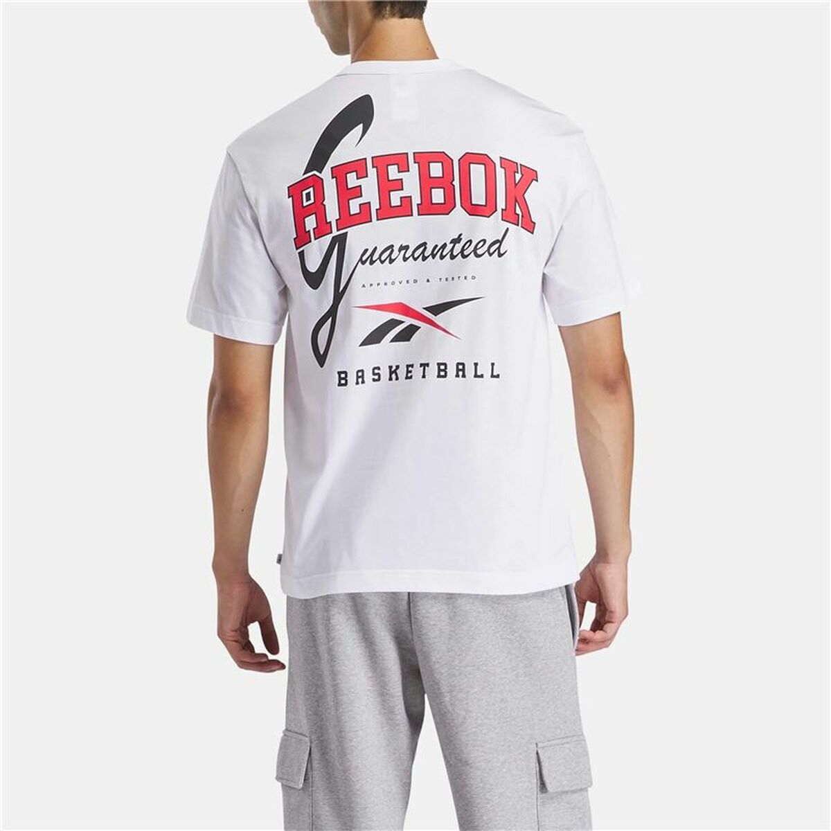 Ανδρική Μπλούζα με Κοντό Μανίκι Reebok Gs Hs Guaranteed Tee Λευκό