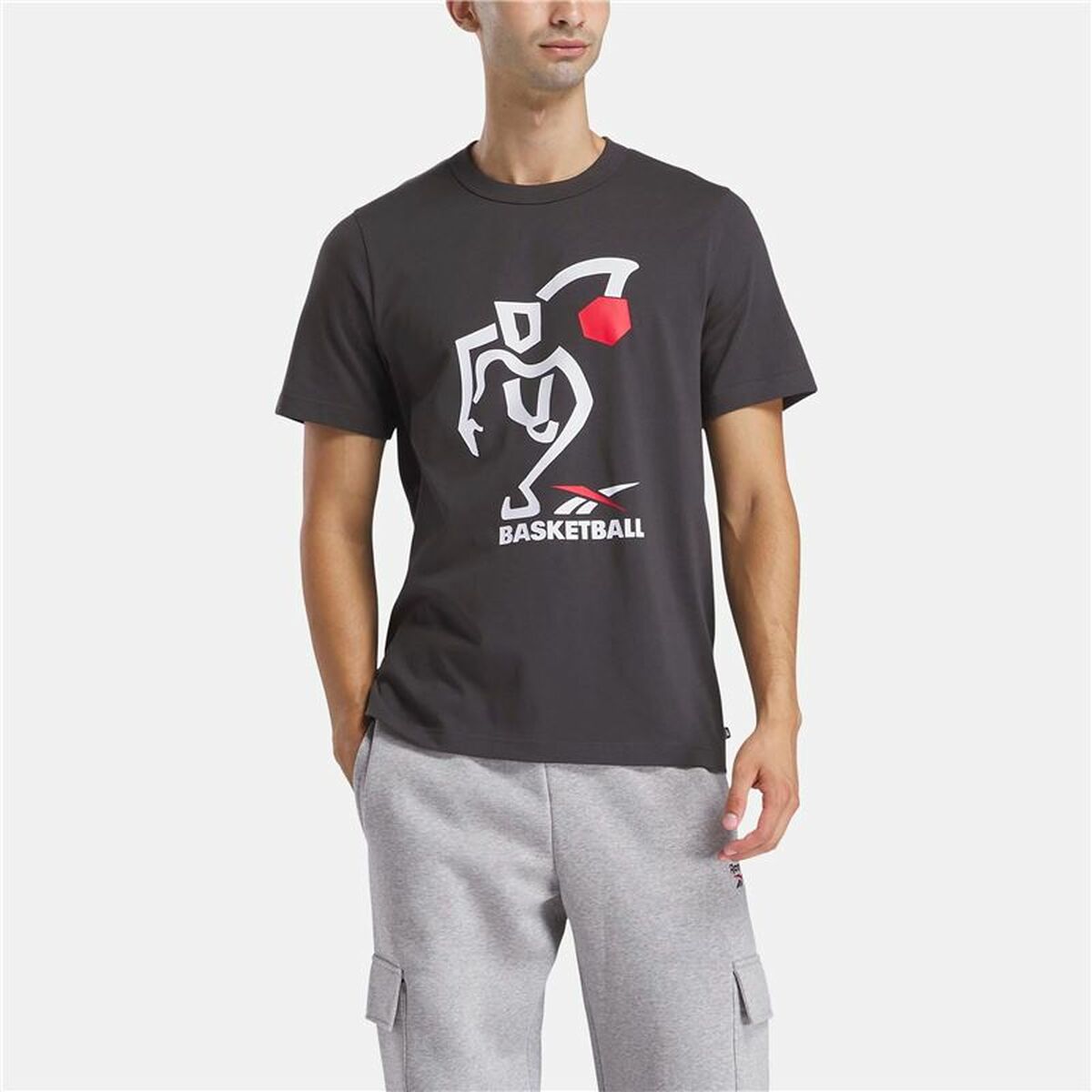 Ανδρική Μπλούζα με Κοντό Μανίκι Reebok Gs Hs Attack Tee Μαύρο