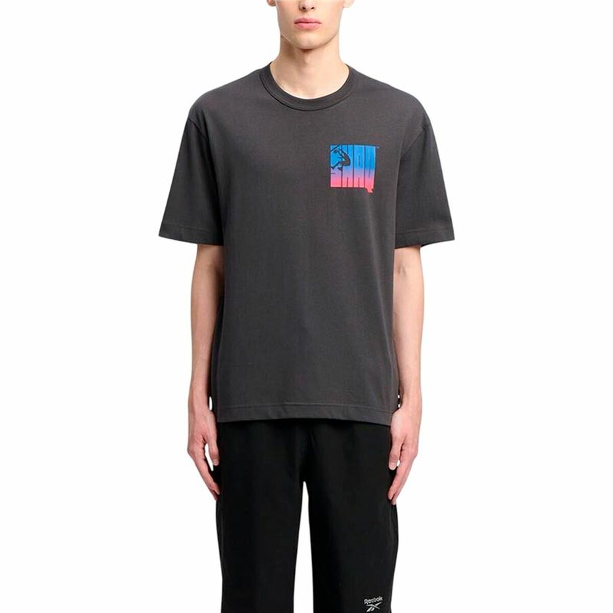 Ανδρική Μπλούζα με Κοντό Μανίκι Reebok Gs Hs Shaq Silo Logo Μαύρο
