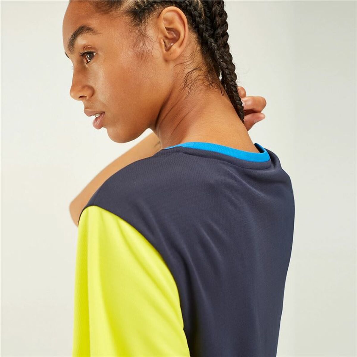 Γυναικεία Μπλούζα με Κοντό Μανίκι Tommy Hilfiger Colour-Blocked Μπλε