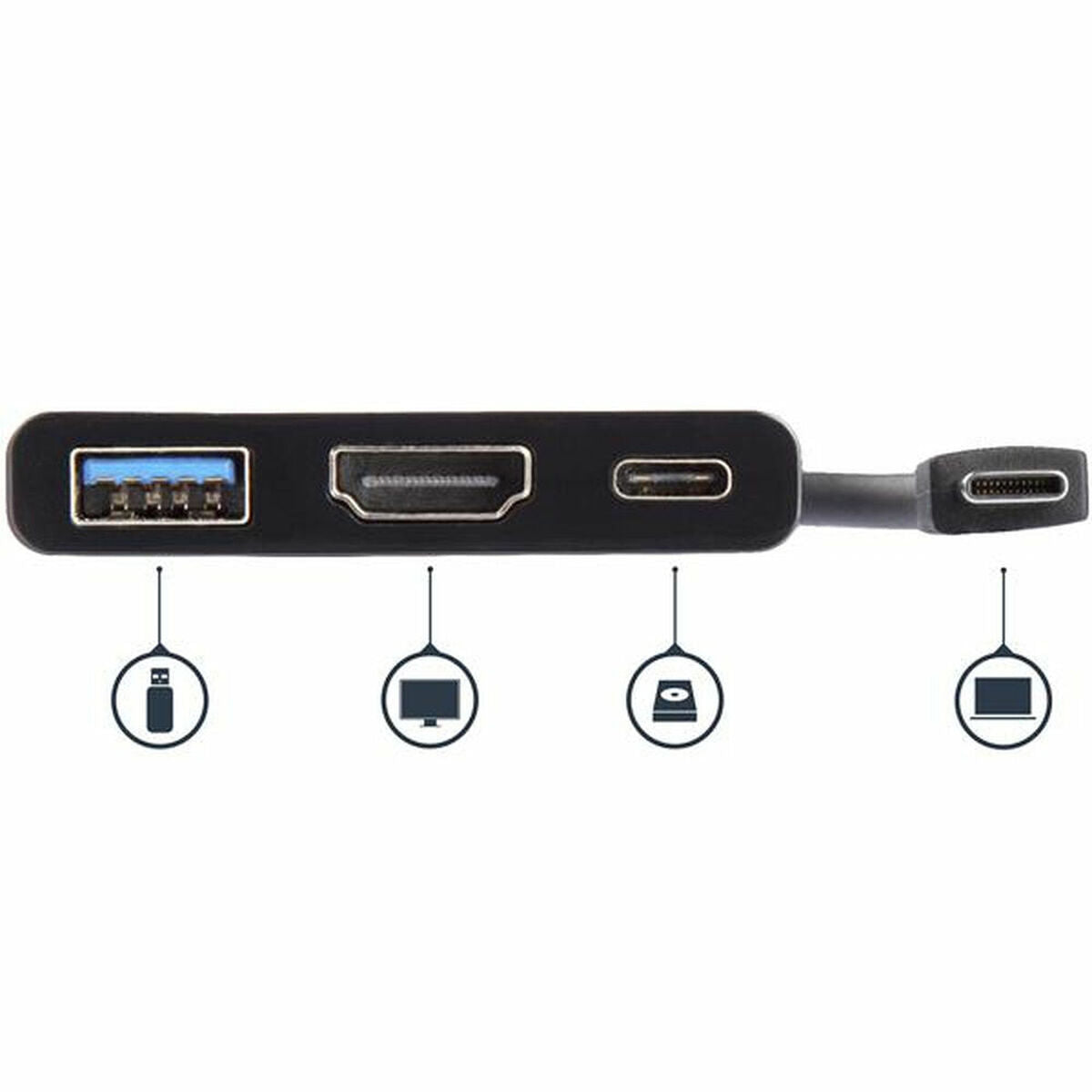 Dockstation Startech CDP2HDUACP Μαύρο