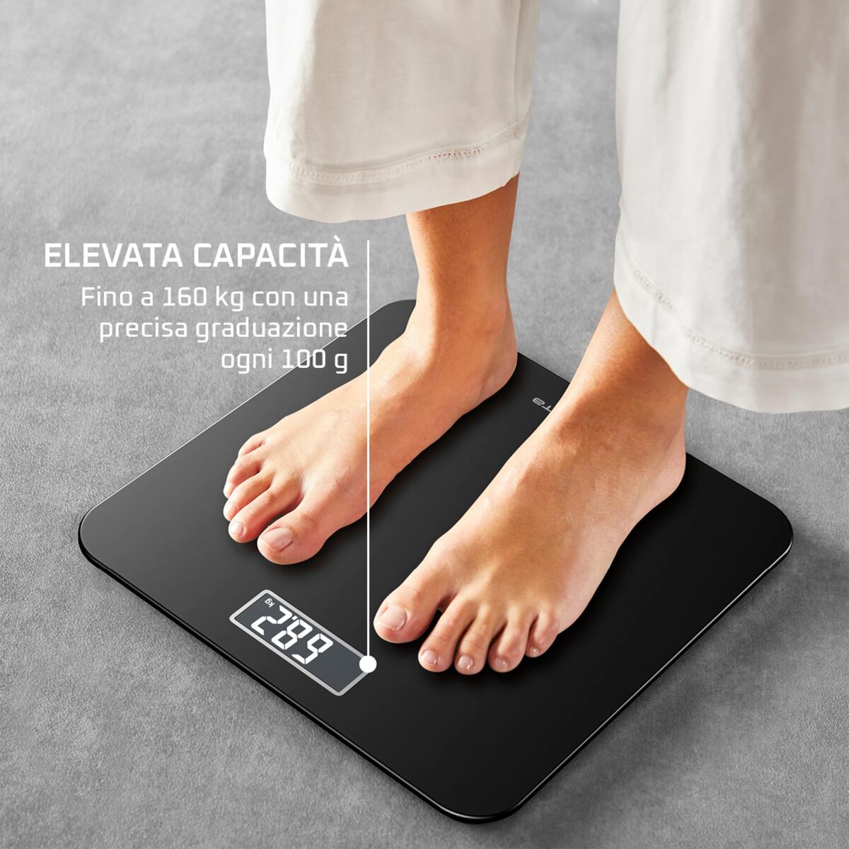 Ψηφιακή Ζυγαριά Μπάνιου Rowenta BS1800V0 Μαύρο 160 kg