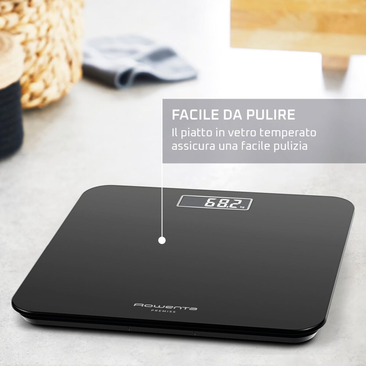 Ψηφιακή Ζυγαριά Μπάνιου Rowenta BS1800V0 Μαύρο 160 kg