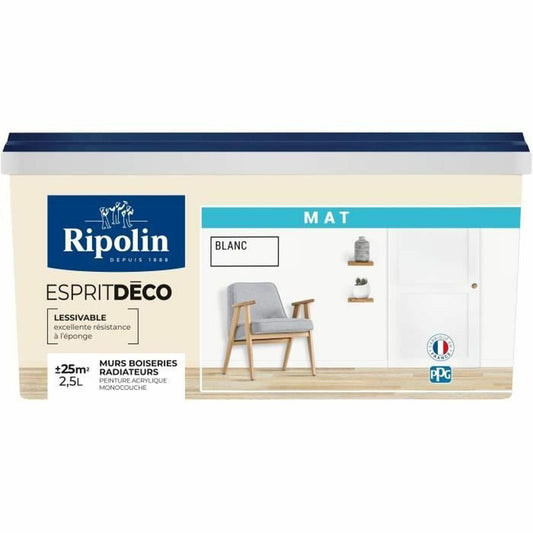 Ζωγραφική Ripolin Λευκό 2,5 L