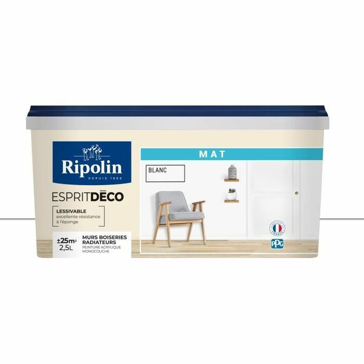 Ζωγραφική Ripolin Λευκό 2,5 L