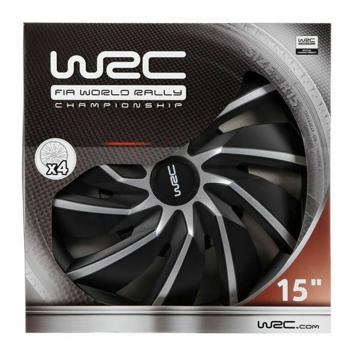 Τάσια WRC 7598 Γκρι Μαύρο/Γκρι 15" 4 Τεμάχια