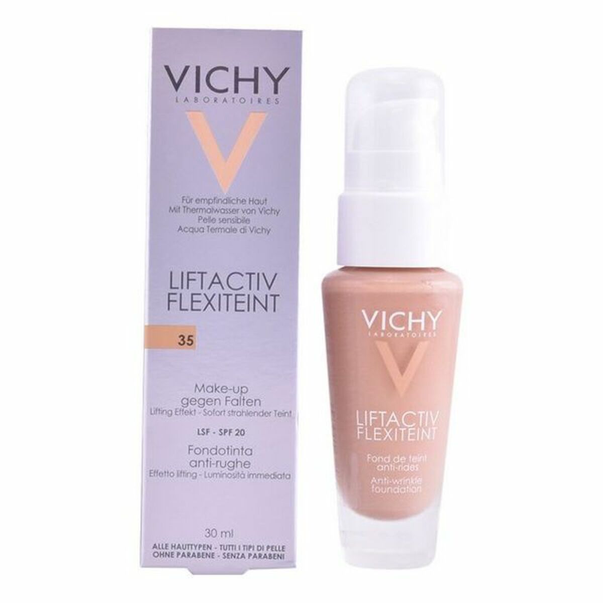 Υγρό φόντο μακιγιάζ Liftactiv Flexiteint Vichy Spf 20
