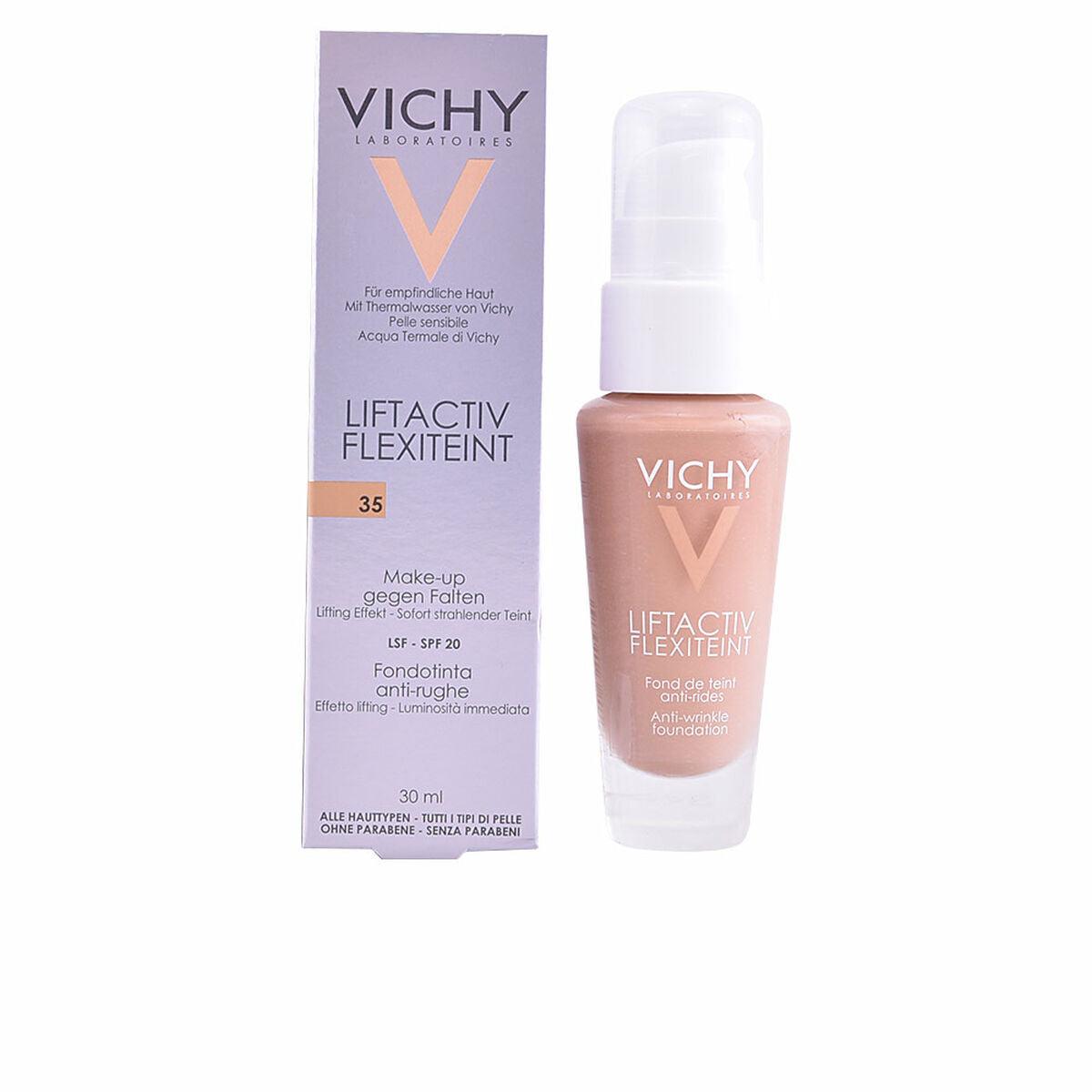 Υγρό φόντο μακιγιάζ Liftactiv Flexiteint Vichy Spf 20