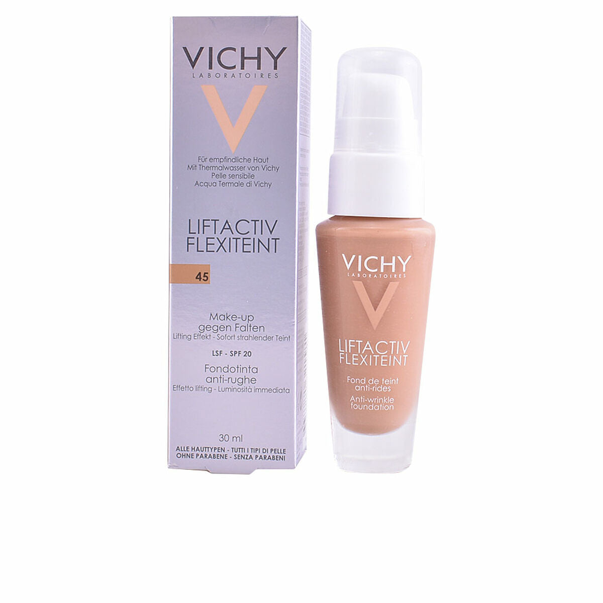 Υγρό φόντο μακιγιάζ Liftactiv Flexiteint Vichy Spf 20