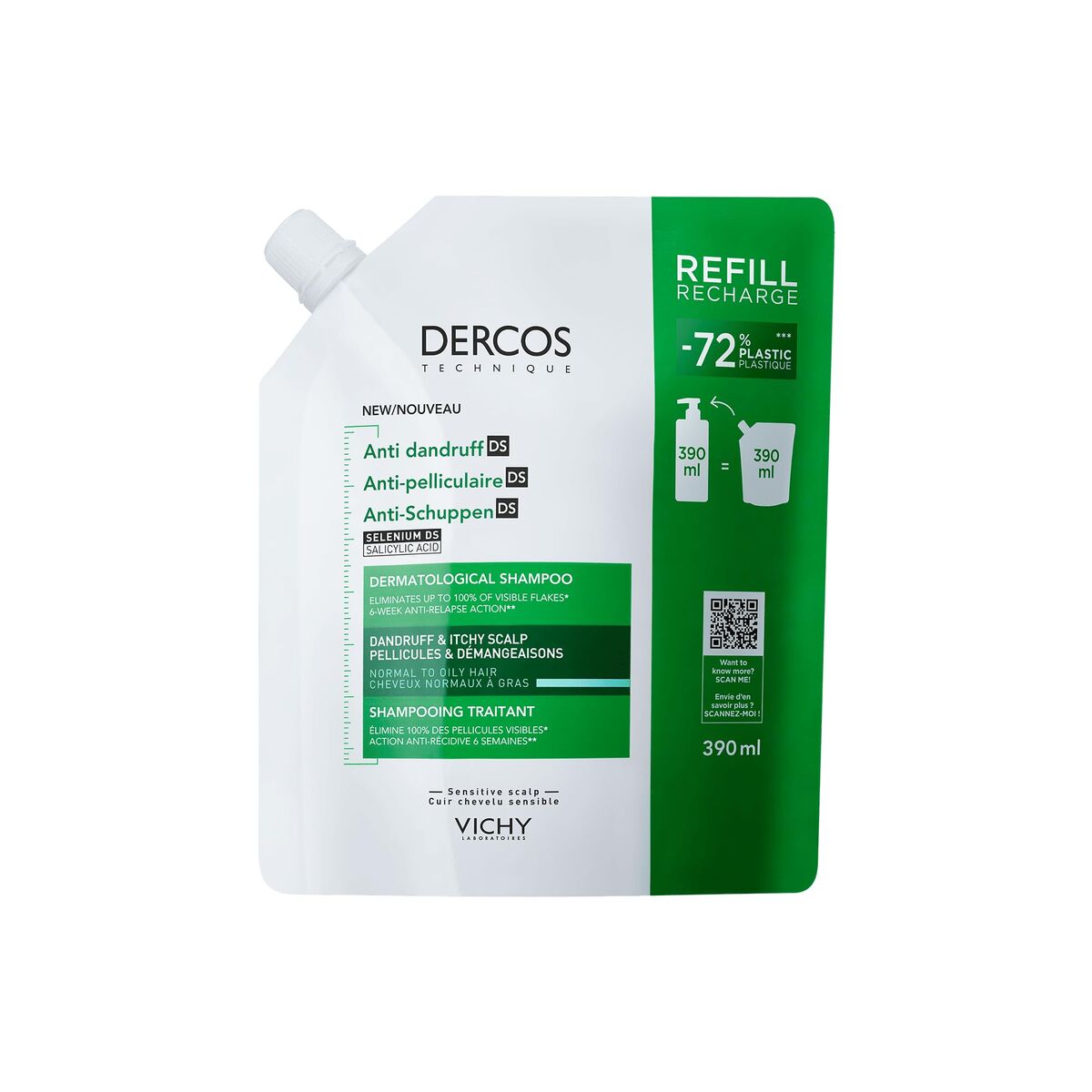 Σαμπουάν Vichy DERCOS 390 ml