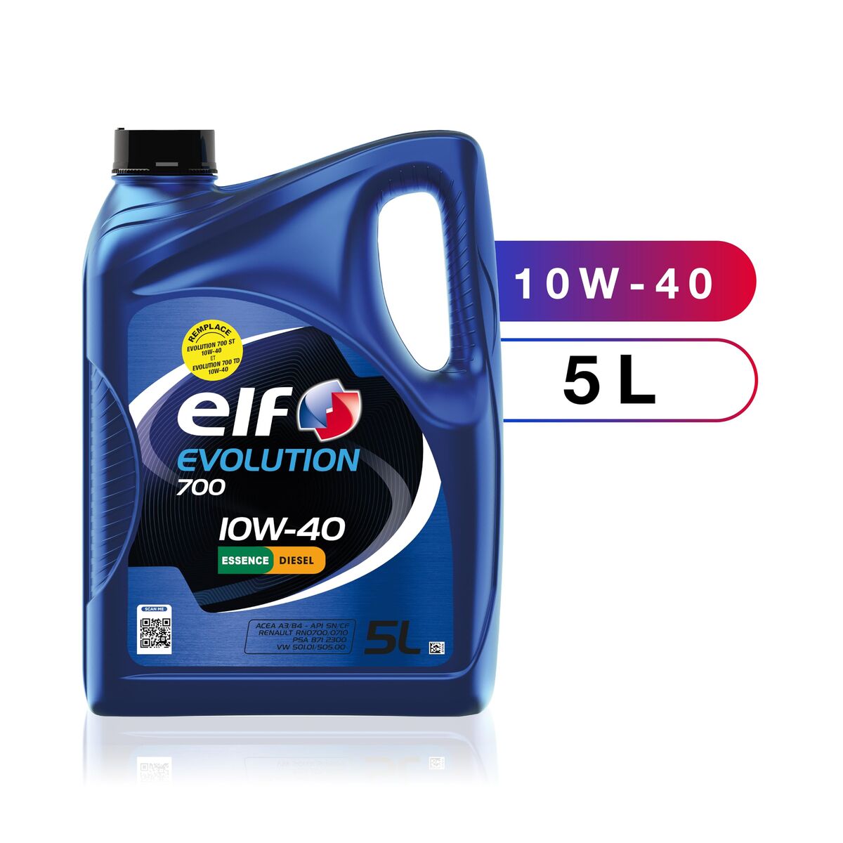 Λάδι Κινητήρα Αυτοκινήτου Elf Evolution 700 10W40 5 L