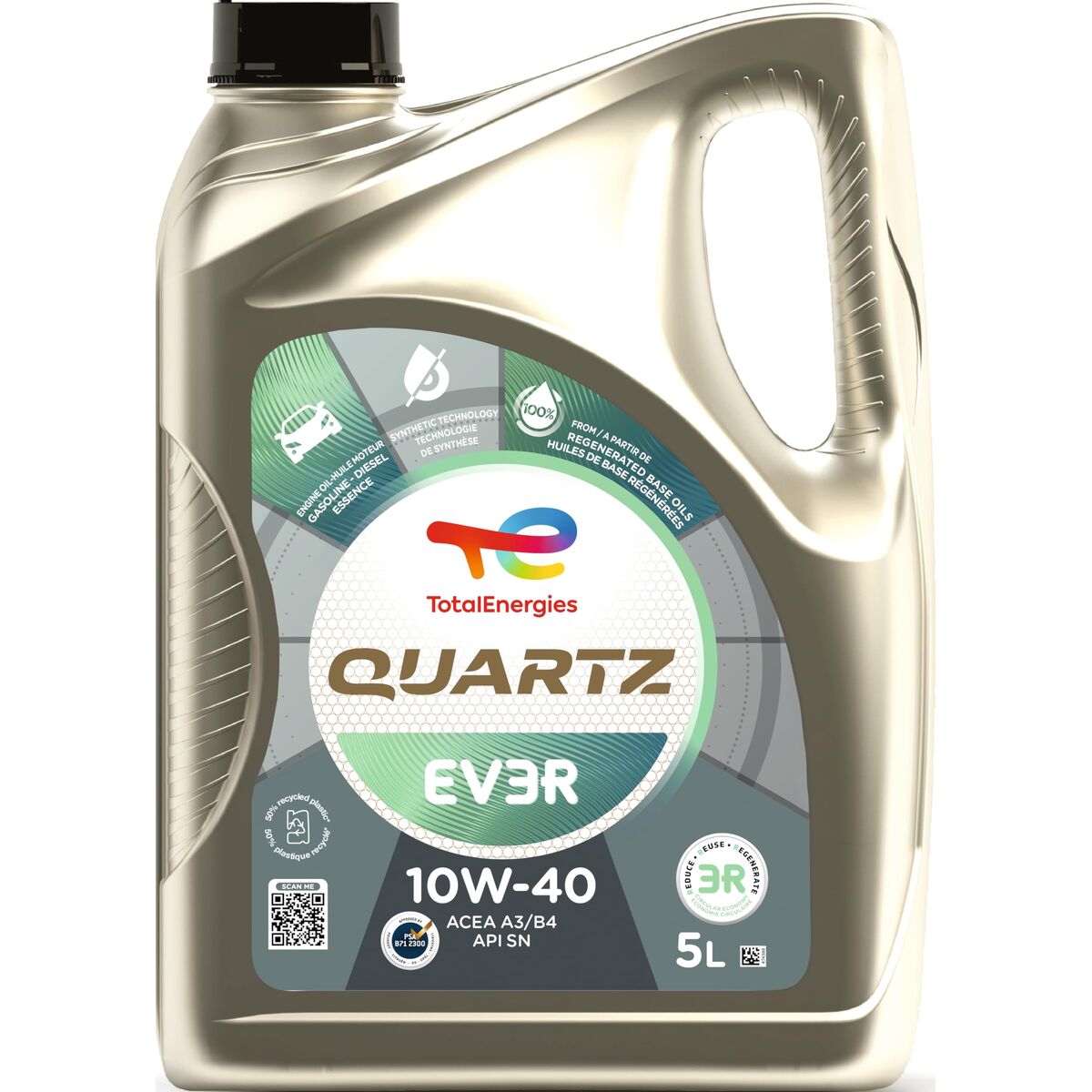 Λάδι Κινητήρα Αυτοκινήτου Totalenergies Quartz EV3R 10W40 5 L