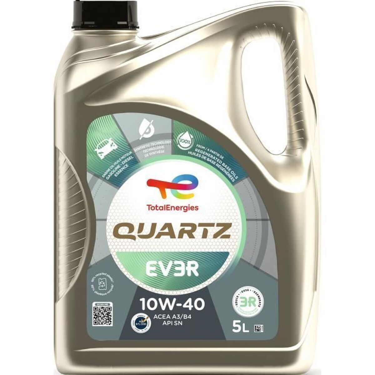 Λάδι Κινητήρα Αυτοκινήτου Totalenergies Quartz EV3R 10W40 5 L