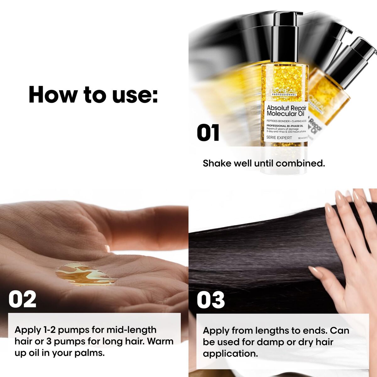 Συμπλήρωμα Διατροφής L'Oreal Professionnel Paris ABSOLUT REPAIR MOLECULAR 30 ml