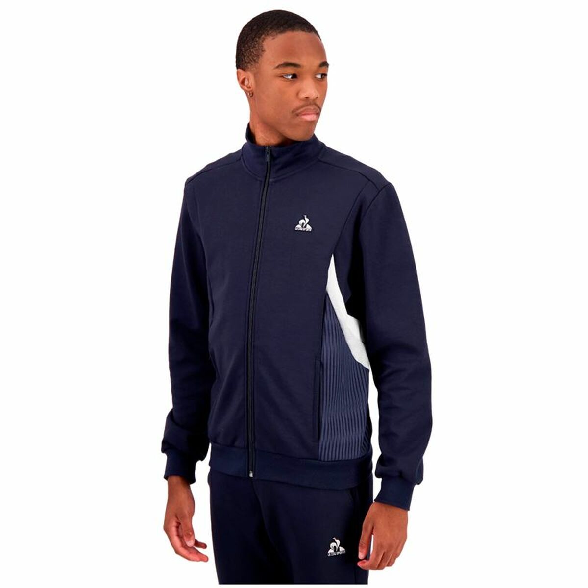 Ανδρικό Φούτερ χωρίς Κουκούλα Le coq sportif Heritage Fz Sweat N°1 Σκούρο μπλε