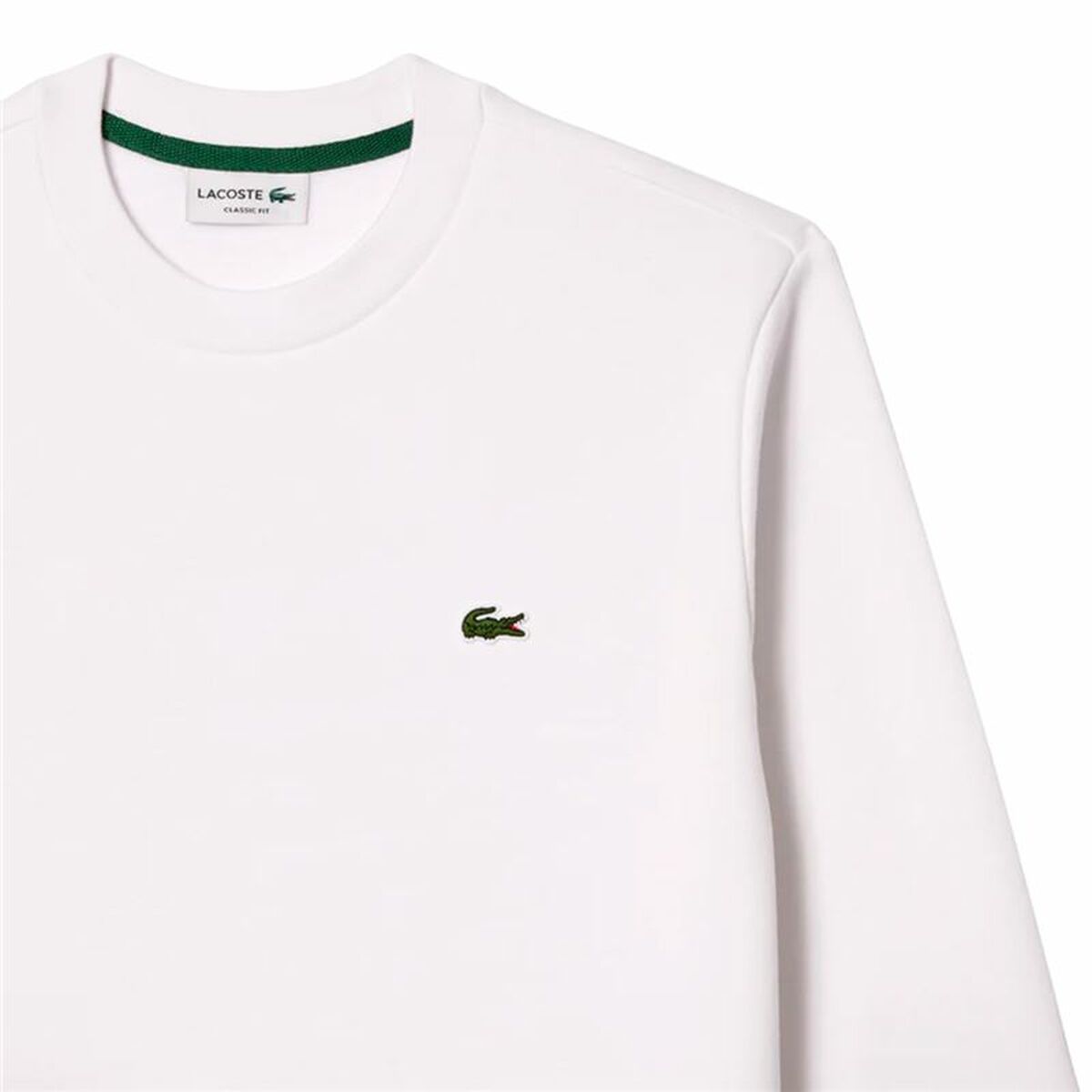 Ανδρικό Φούτερ χωρίς Κουκούλα Lacoste Core Performance Λευκό