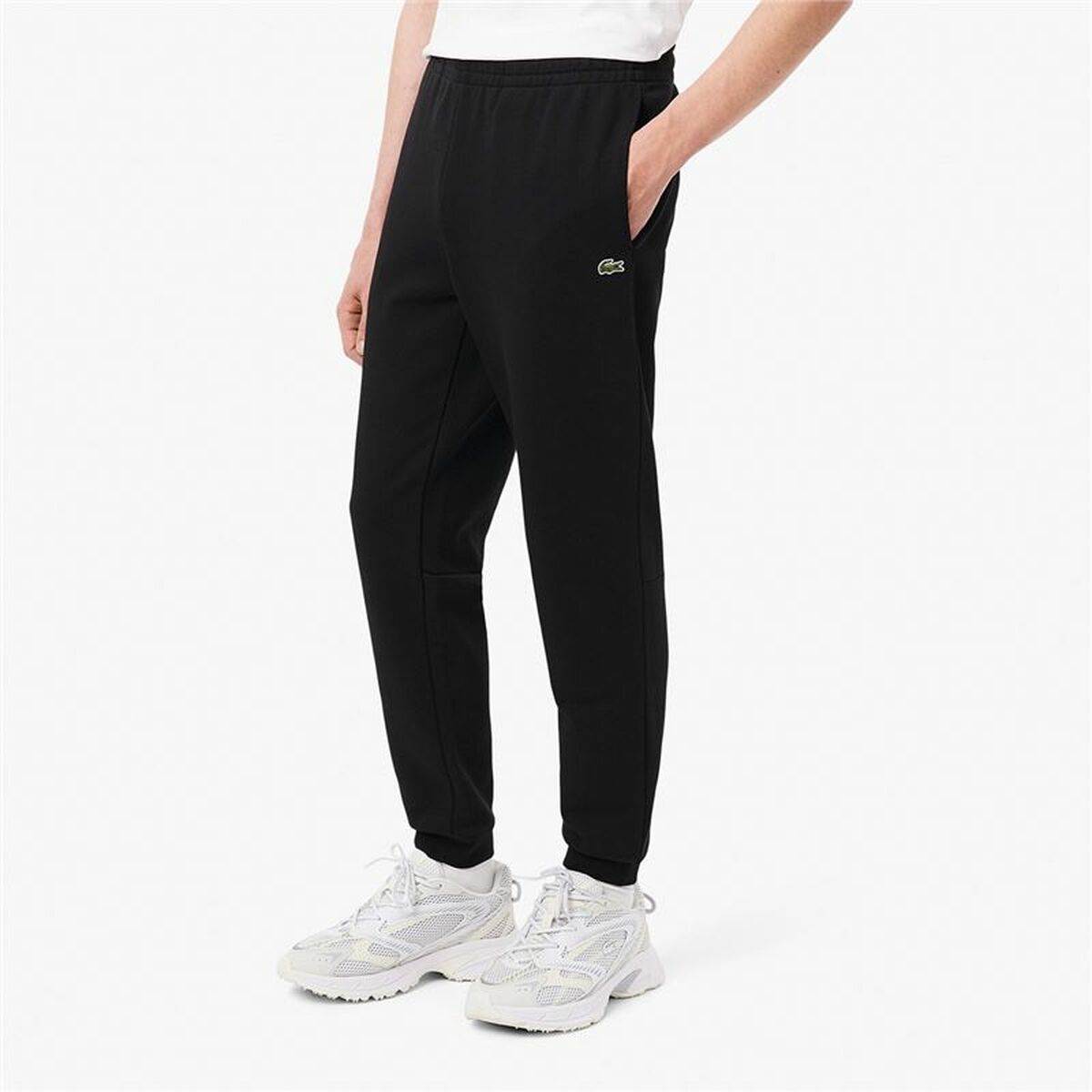 Μακρύ Αθλητικό Παντελόνι Lacoste Core Performance Μαύρο Άντρες