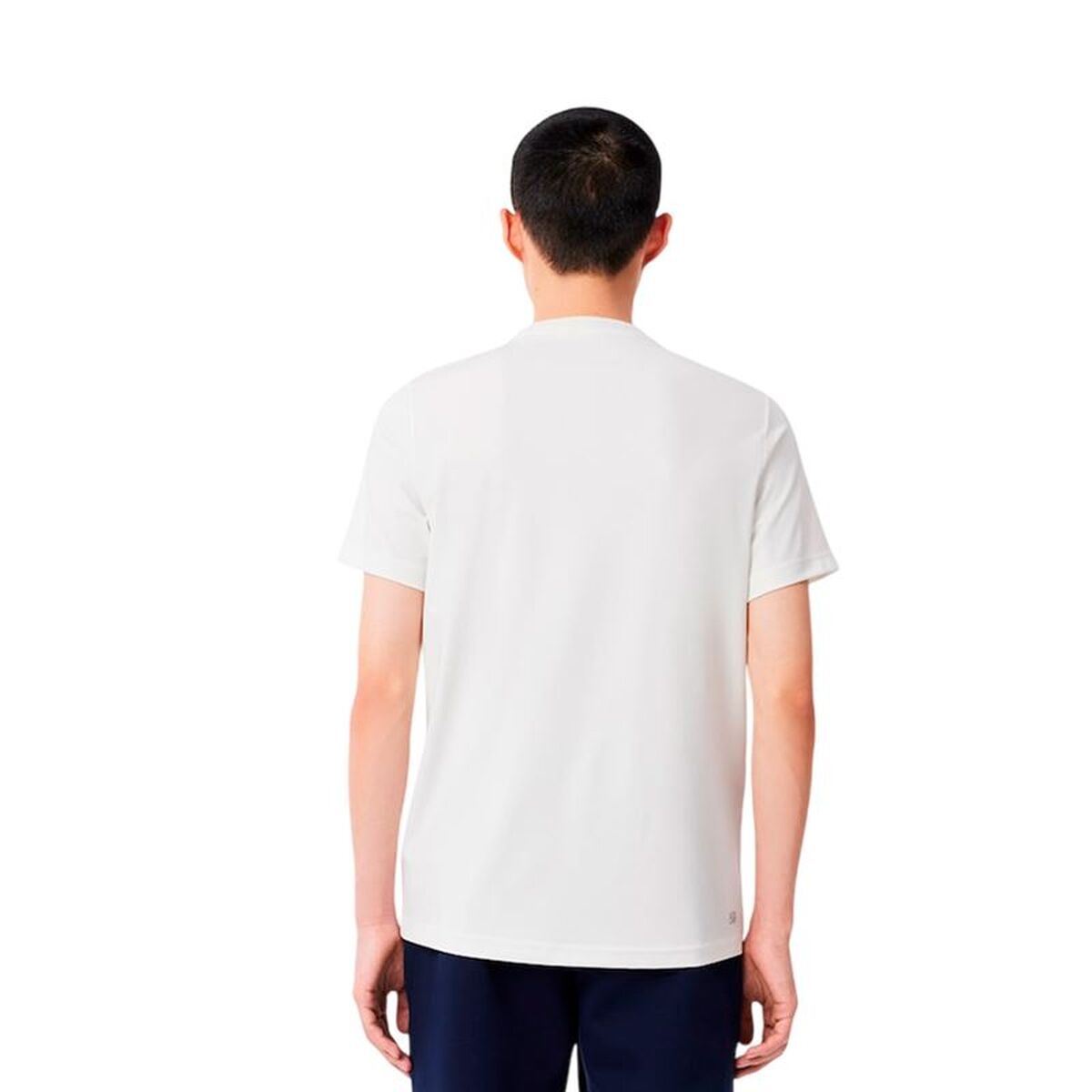 Ανδρική Μπλούζα με Κοντό Μανίκι Lacoste Core Performance Λευκό