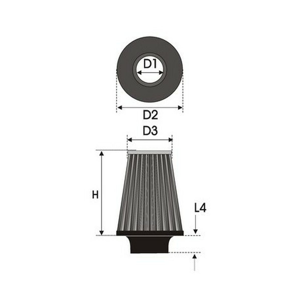 Φίλτρο αέρα Green Filters B62.75 Καθολικό