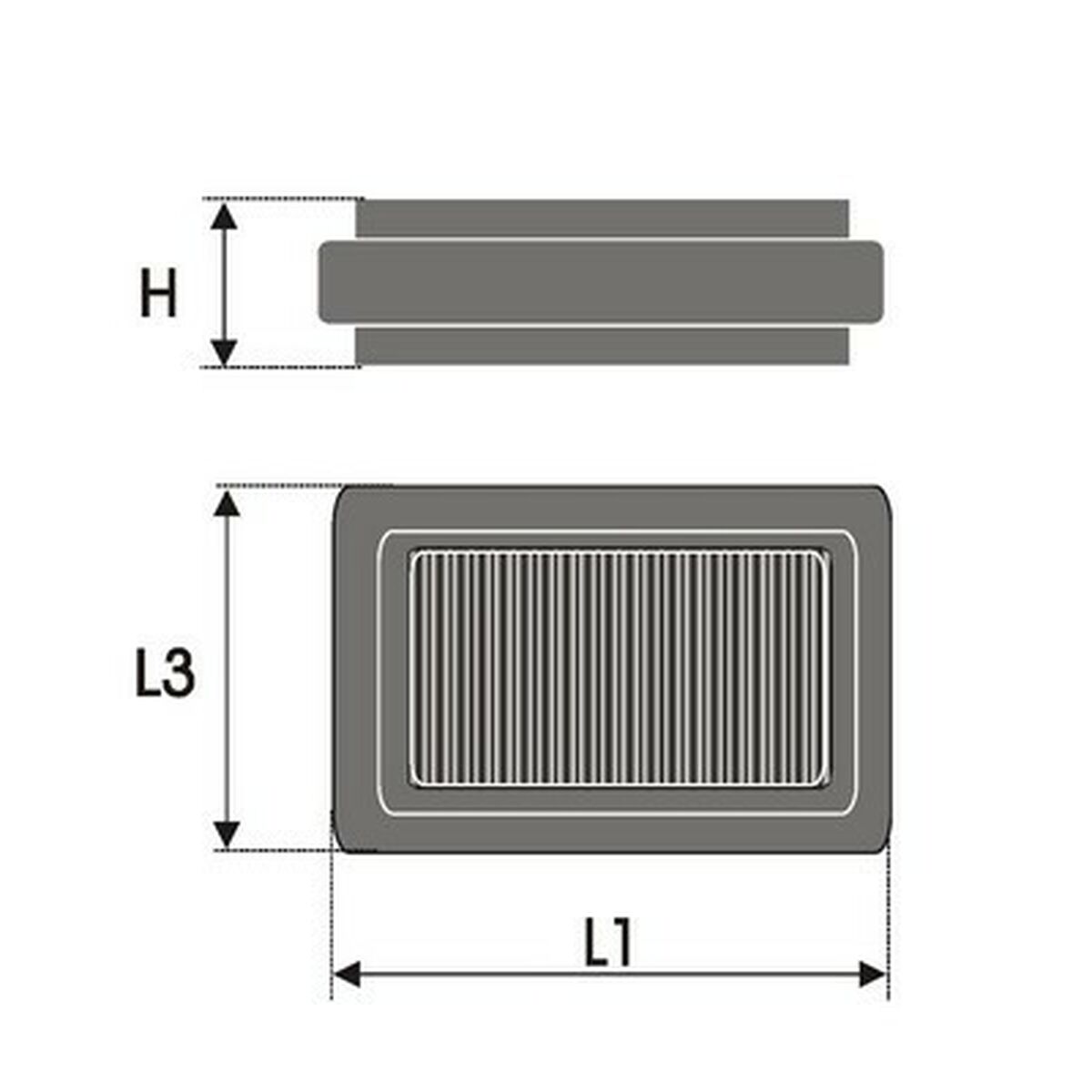 Φίλτρο αέρα Green Filters P567293